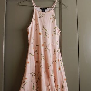 Mini Pink Floral Dress